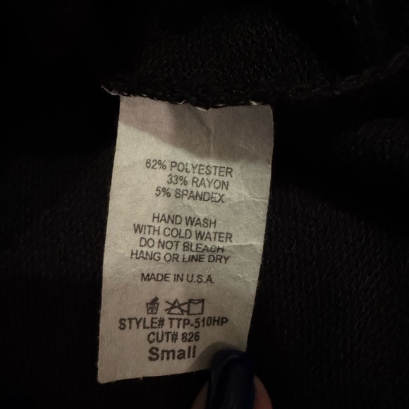 Black and Red Buffalo Check 1/4 zip pullover, Women’s Small, NWOT - Picture 4 of 4